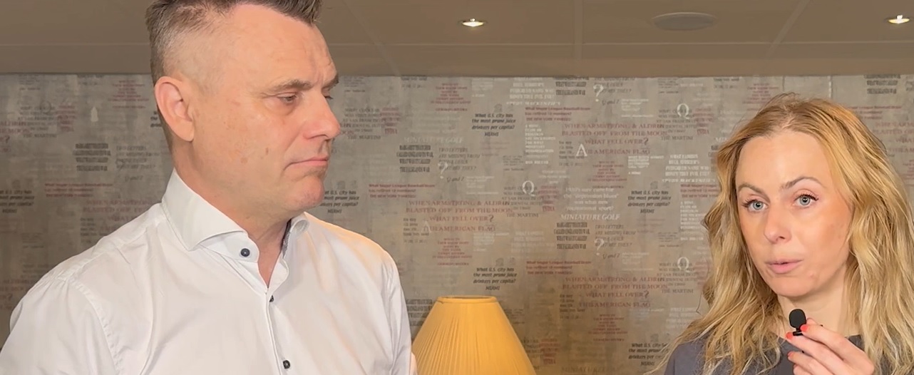 Niklas Långström (KI) och Mia Jörgensen (SiS)